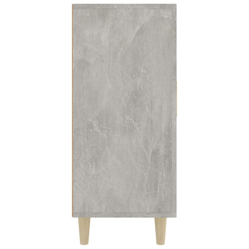 vidaXL betonszürke szerelt fa tálalószekrény 90 x 34 x 80 cm