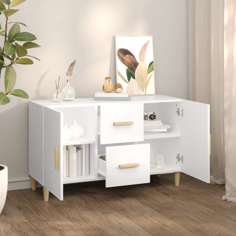 vidaXL fehér szerelt fa tálalóasztal 100 x 36 x 60 cm