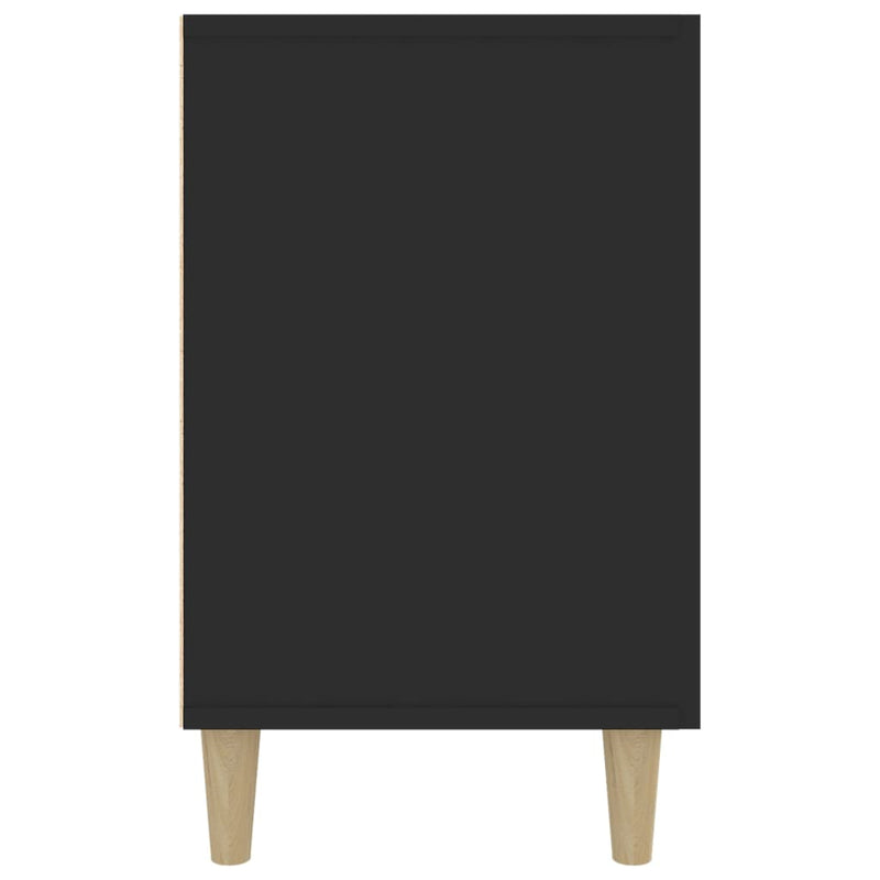 vidaXL fekete szerelt fa tálalószekrény 100 x 36 x 60 cm