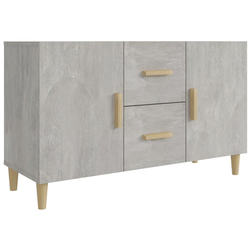 vidaXL betonszürke szerelt fa tálalószekrény 100 x 36 x 60 cm