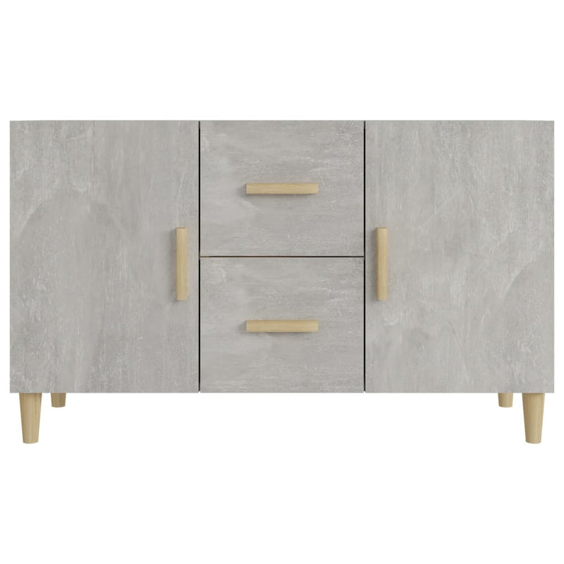 vidaXL betonszürke szerelt fa tálalószekrény 100 x 36 x 60 cm