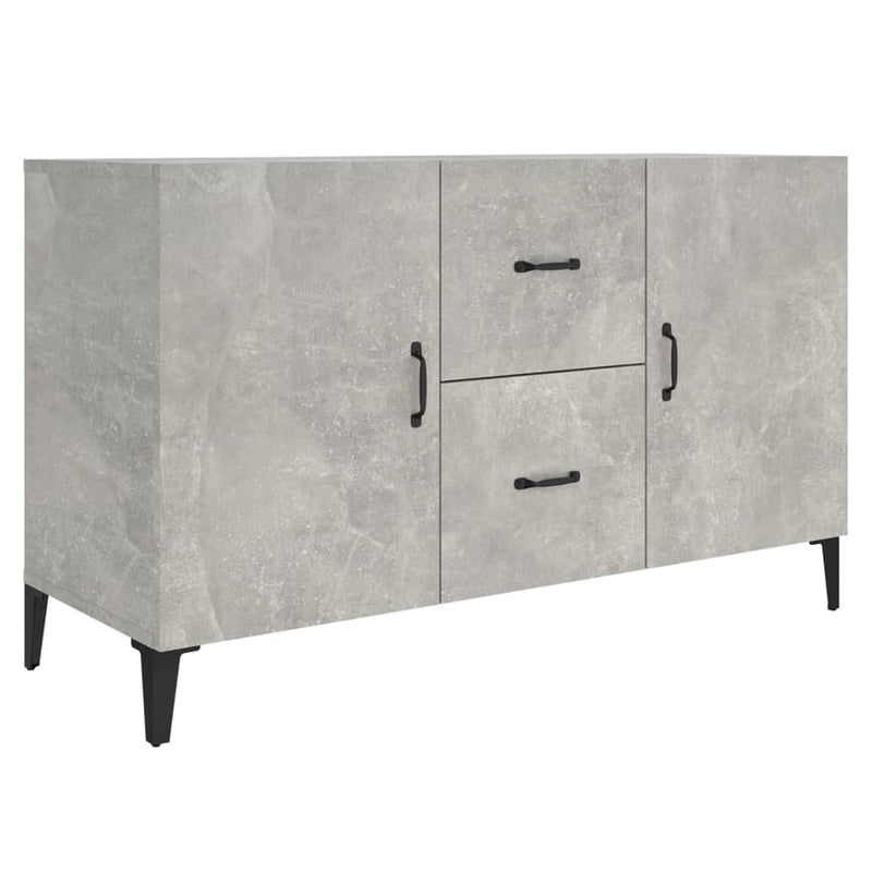 vidaXL betonszürke szerelt fa tálalószekrény 100 x 36 x 60 cm