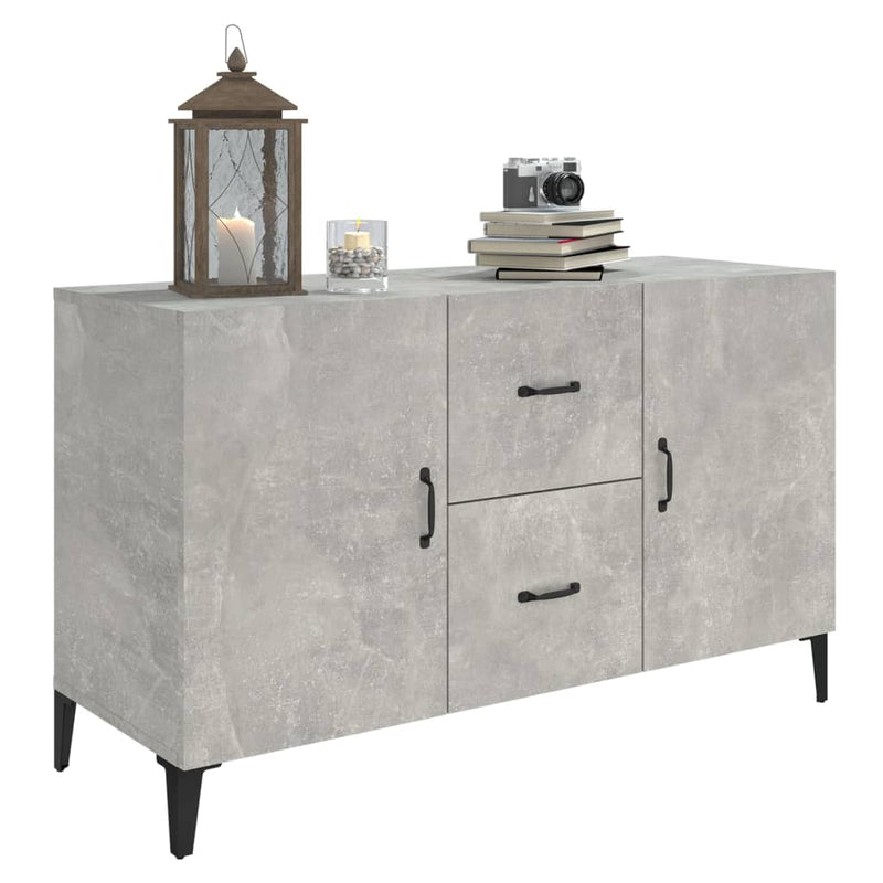 vidaXL betonszürke szerelt fa tálalószekrény 100 x 36 x 60 cm