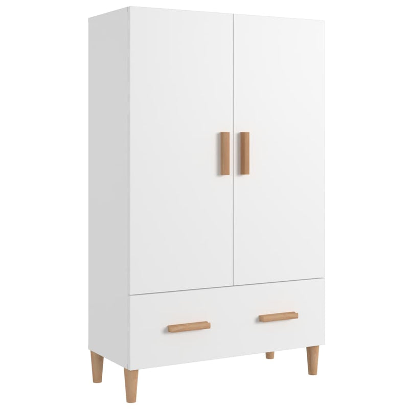 vidaXL fehér szerelt fa magasszekrény 70 x 31 x 115 cm