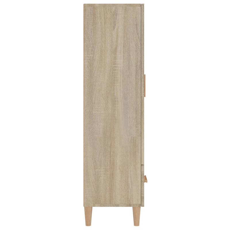 vidaXL sonoma-tölgyszínű szerelt fa magasszekrény 70 x 31 x 115 cm