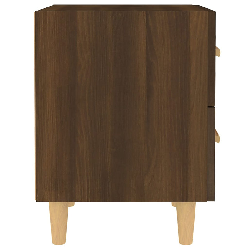 vidaXL 2 db barna tölgy színű éjjeliszekrény 40 x 35 x 47,5 cm