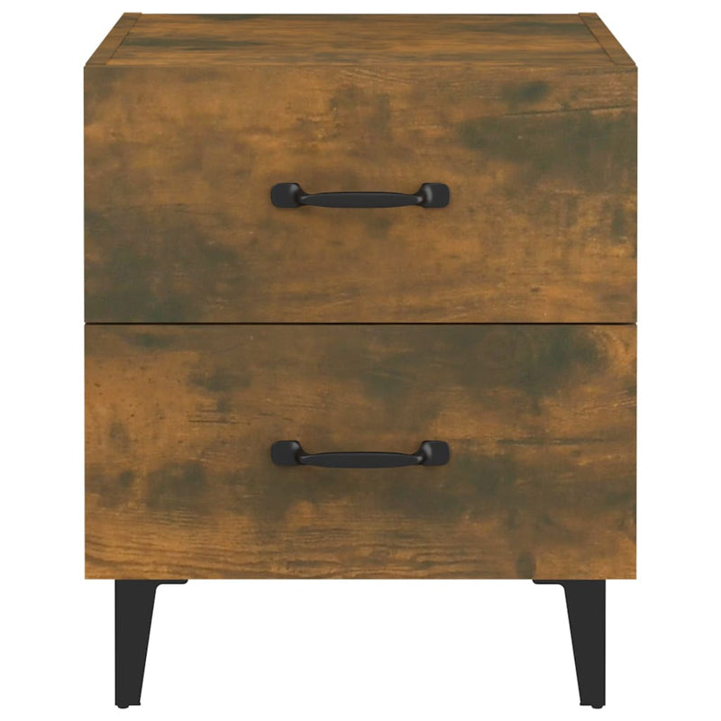 vidaXL 2 db füstös tölgy színű éjjeliszekrény 40 x 35 x 47,5 cm