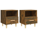 vidaXL 2 db füstös tölgy színű éjjeliszekrény 40x35x47 cm
