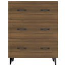 vidaXL barna tölgy színű szerelt fa tálalószekrény 69,5 x 34 x 90 cm