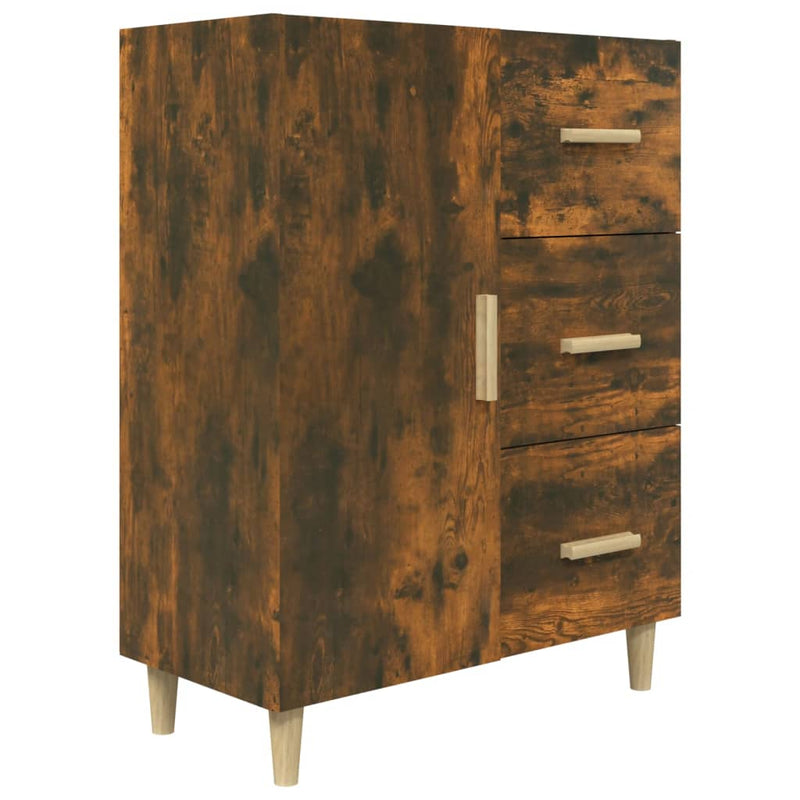 vidaXL füstös tölgy színű szerelt fa tálalószekrény 69,5 x 34 x 90 cm