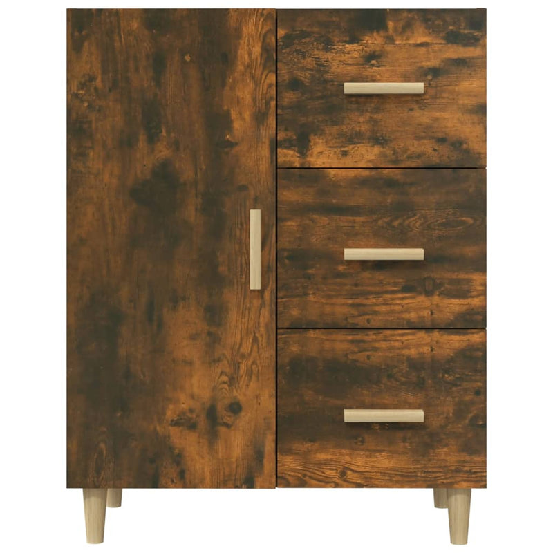vidaXL füstös tölgy színű szerelt fa tálalószekrény 69,5 x 34 x 90 cm