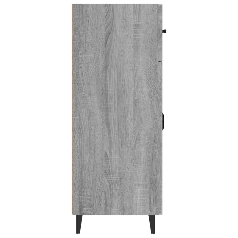 vidaXL szürke sonoma színű szerelt fa tálalószekrény 69,5 x 34 x 90 cm