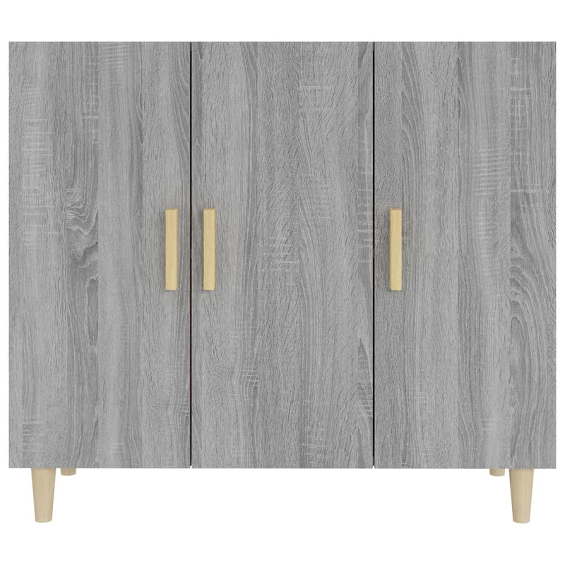 vidaXL szürke sonoma színű szerelt fa tálalószekrény 90 x 34 x 80 cm