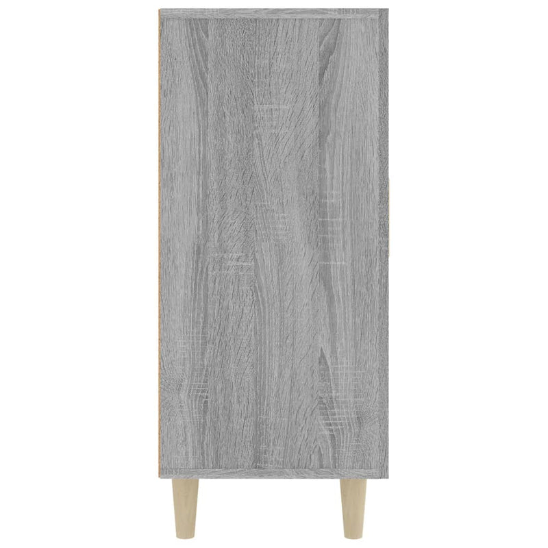 vidaXL szürke sonoma színű szerelt fa tálalószekrény 90 x 34 x 80 cm