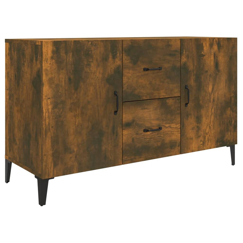 vidaXL füstös tölgy színű szerelt fa tálalószekrény 100 x 36 x 90 cm