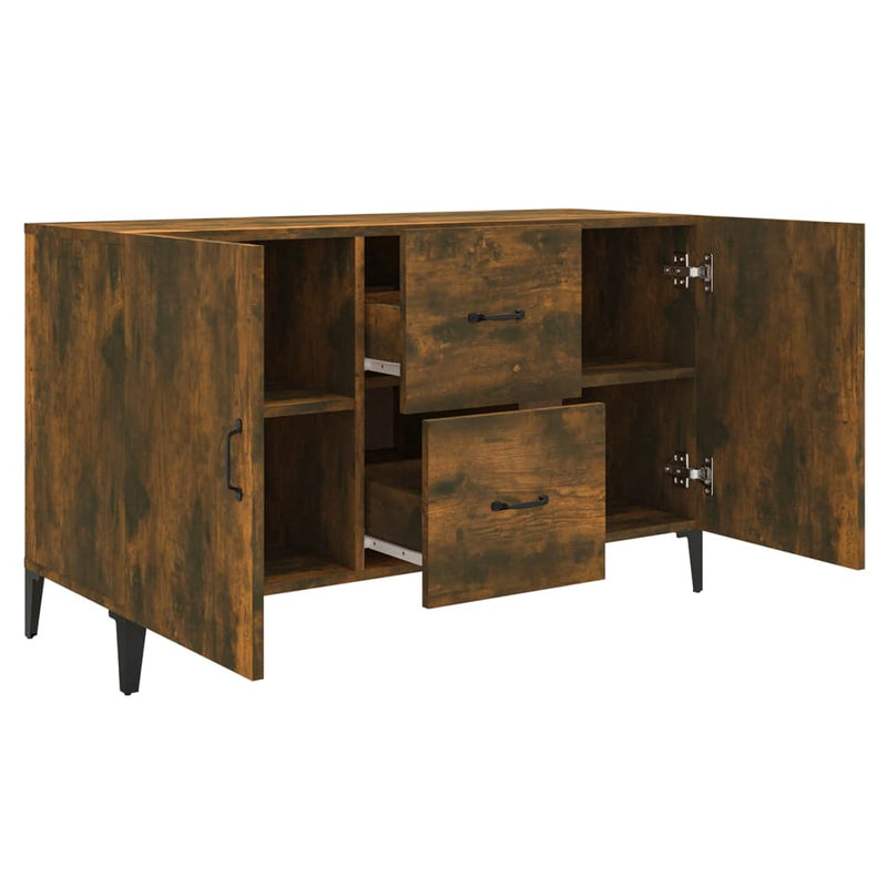 vidaXL füstös tölgy színű szerelt fa tálalószekrény 100 x 36 x 90 cm