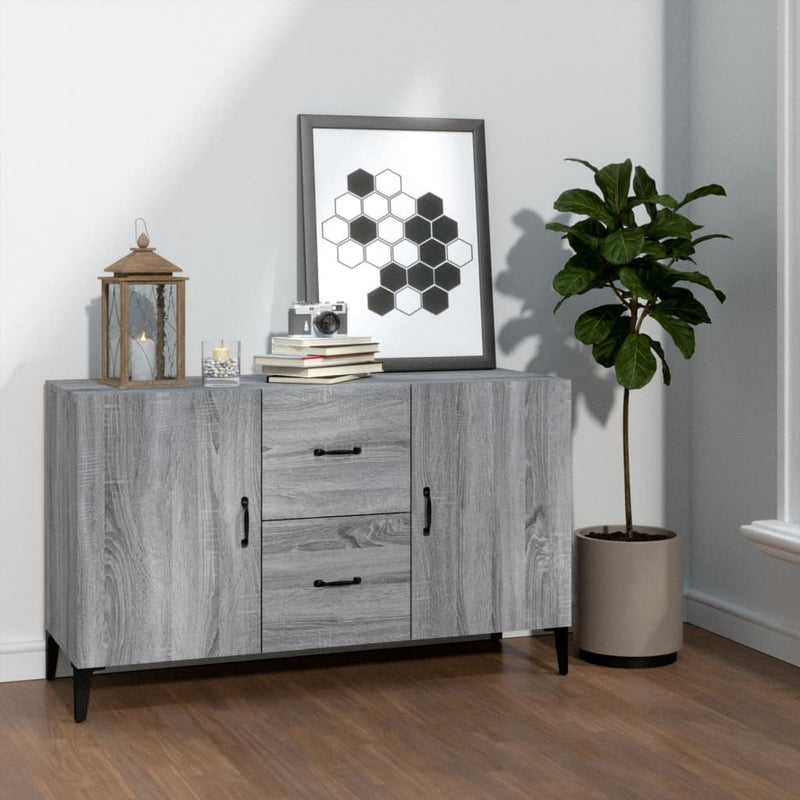 vidaXL szürke sonoma színű szerelt fa tálalószekrény 100 x 36 x 60 cm