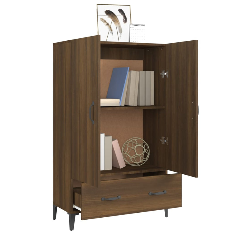 vidaXL barna tölgy színű szerelt fa tálalószekrény 70 x 31 x 115 cm