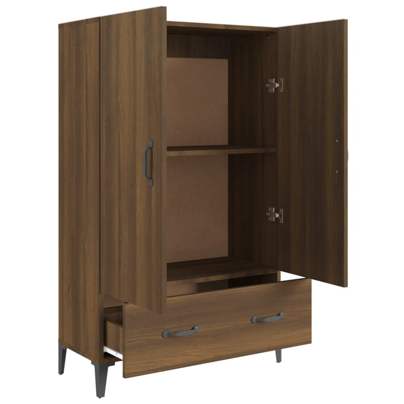 vidaXL barna tölgy színű szerelt fa tálalószekrény 70 x 31 x 115 cm