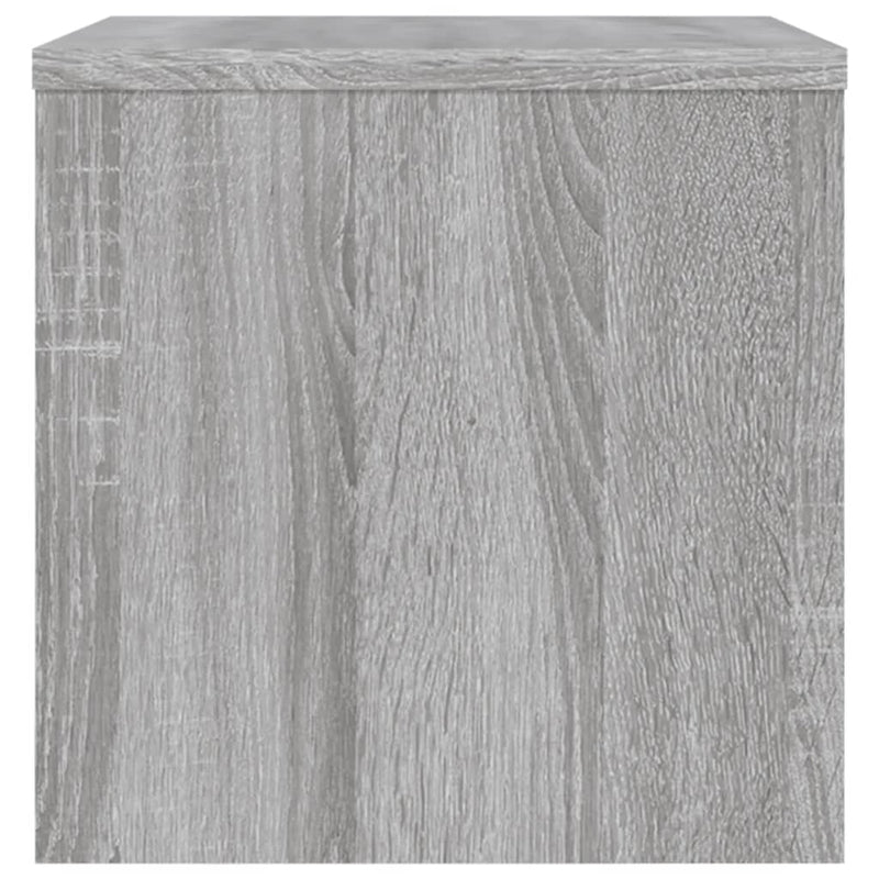 vidaXL 2 db szürke-sonoma színű szerelt fa éjjeliszekrény 40x30x30 cm