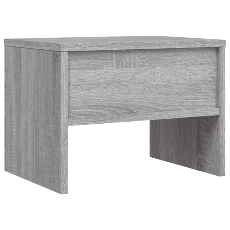 vidaXL 2 db szürke-sonoma színű szerelt fa éjjeliszekrény 40x30x30 cm
