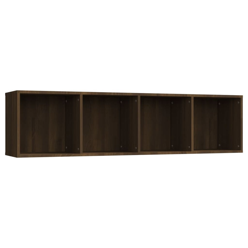 vidaXL barna tölgy színű szerelt fa könyv-/TV-szekrény 143x30x36 cm