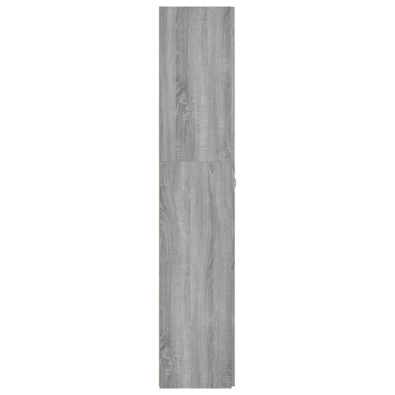 vidaXL szürke sonoma színű szerelt fa cipősszekrény 80x35,5x180 cm