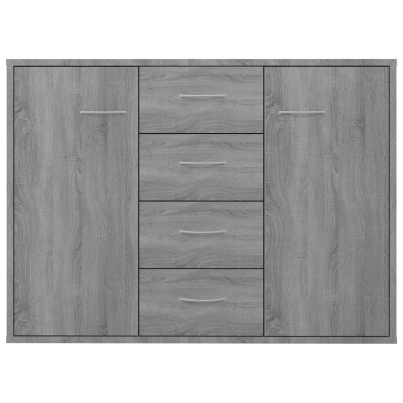 vidaXL szürke sonoma színű szerelt fa tálalószekrény 88 x 30 x 65 cm