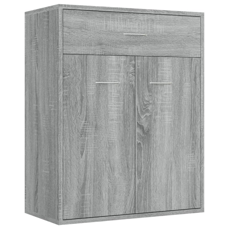 vidaXL szürke sonoma színű szerelt fa tálalószekrény 60 x 30 x 75 cm