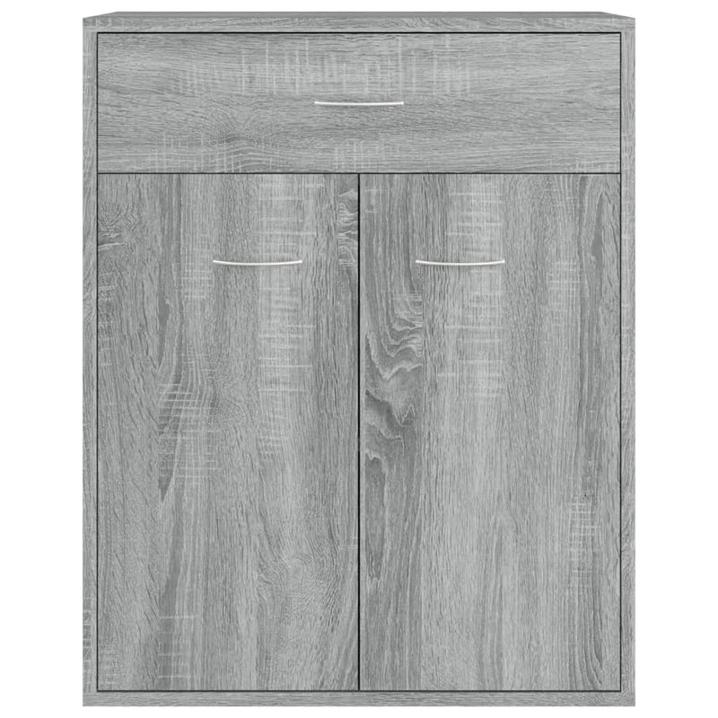 vidaXL szürke sonoma színű szerelt fa tálalószekrény 60 x 30 x 75 cm