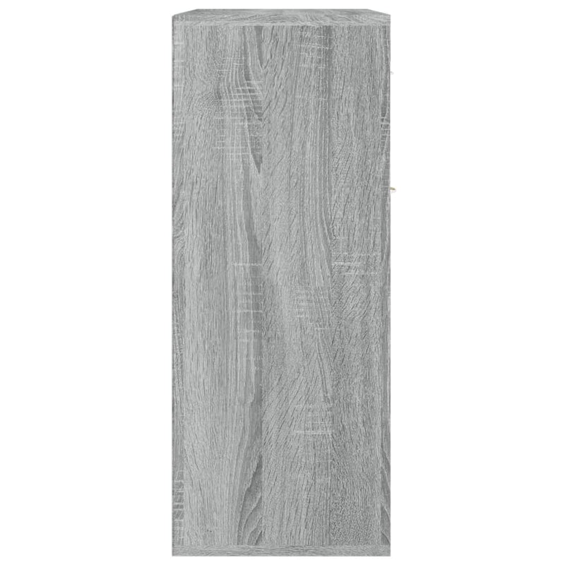 vidaXL szürke sonoma színű szerelt fa tálalószekrény 60 x 30 x 75 cm