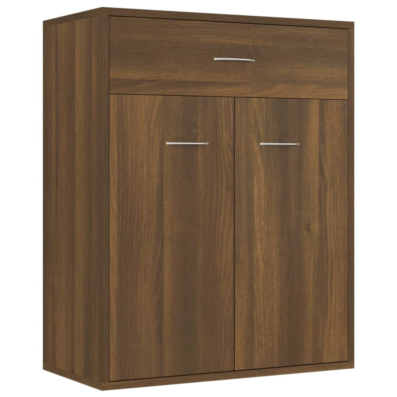 vidaXL barna tölgy színű szerelt fa tálalószekrény 60 x 30x 75 cm
