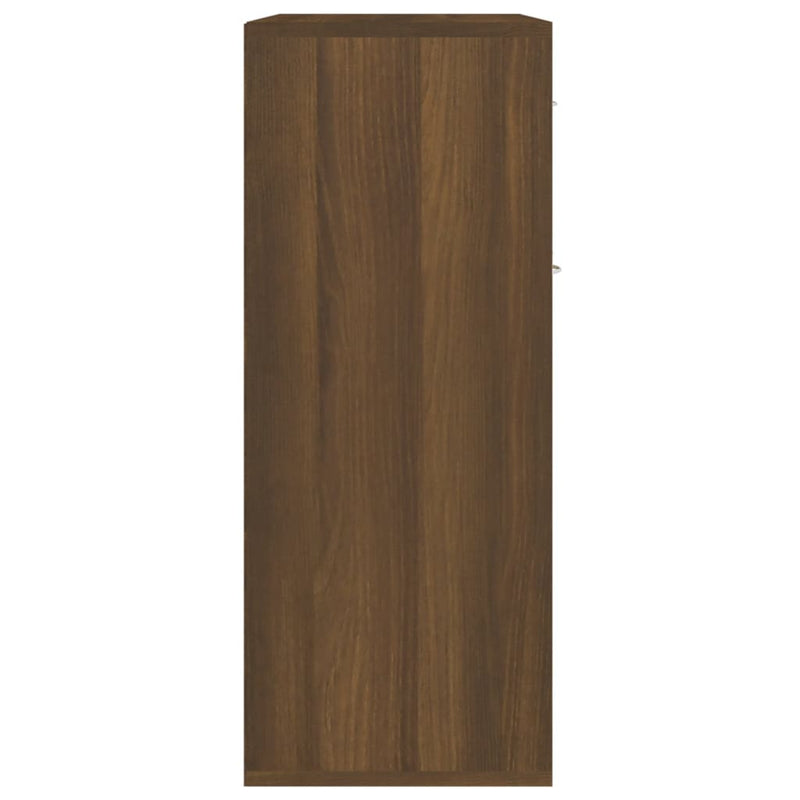 vidaXL barna tölgy színű szerelt fa tálalószekrény 60 x 30x 75 cm
