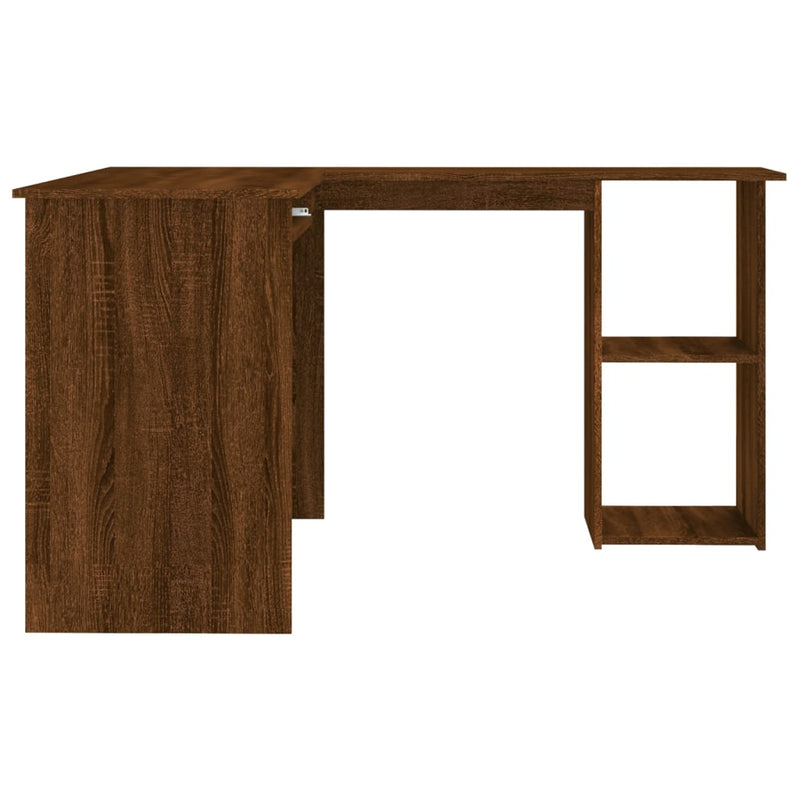 vidaXL barna tölgyszínű szerelt fa sarokasztal 120 x 140 x 75 cm