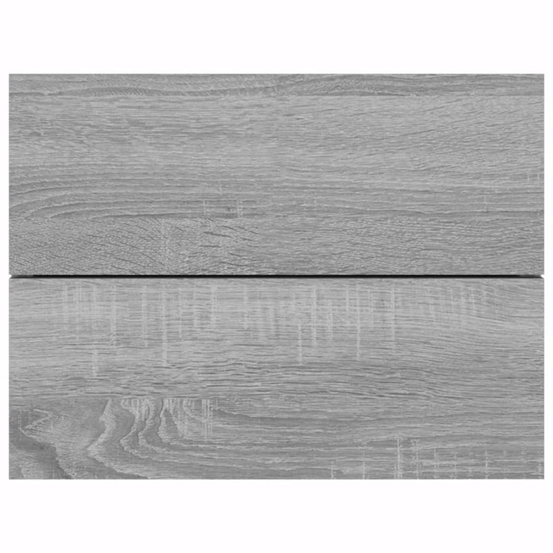 vidaXL 2 db szürke-sonoma színű szerelt fa éjjeliszekrény 40x30x30 cm