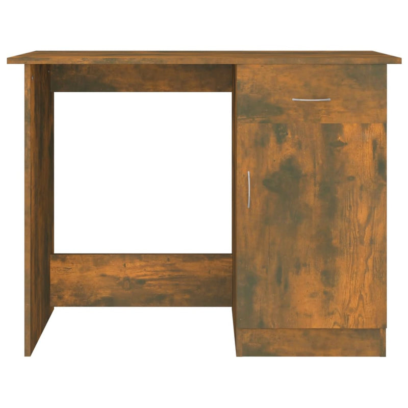 vidaXL füstös tölgy színű szerelt fa íróasztal 100 x 50 x 76 cm
