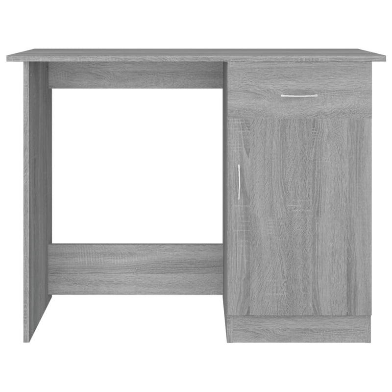 vidaXL szürke sonoma színű szerelt fa íróasztal 100 x 50 x 76 cm