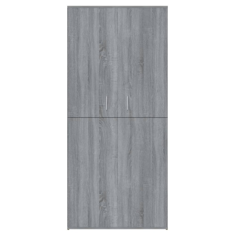 vidaXL szürke sonoma színű szerelt fa cipősszekrény 80 x 39 x 178 cm