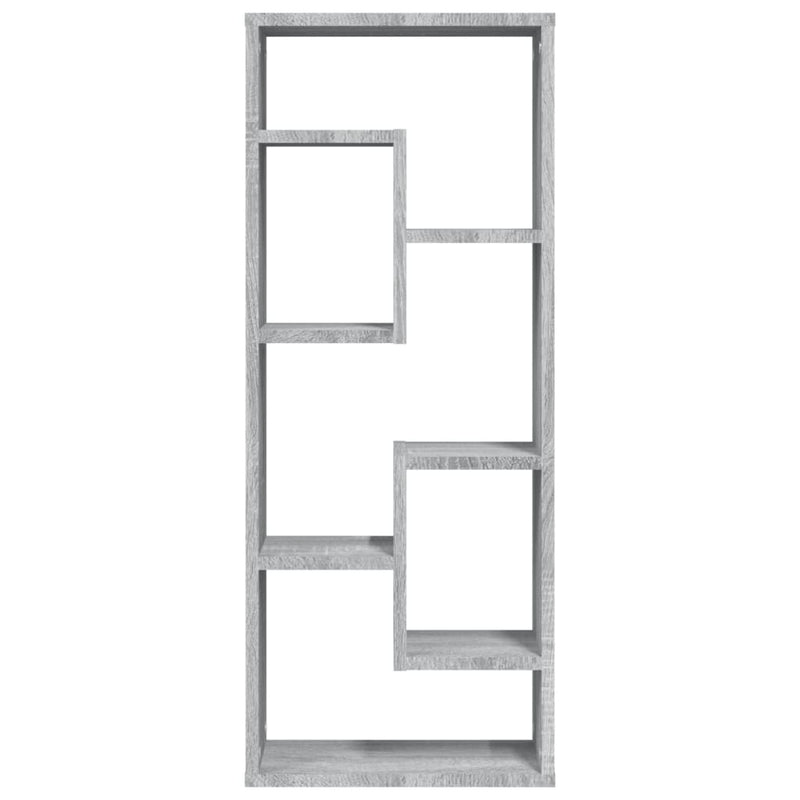 vidaXL szürke sonoma színű szerelt fa fali polc 36 x 16 x 90 cm