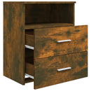 vidaXL 2 db füstös tölgy színű éjjeliszekrény 50 x 32 x 60 cm