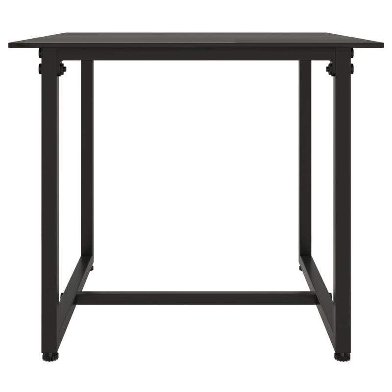 vidaXL 3 részes fekete polyrattan kerti ülőgarnitúra párnákkal
