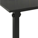 vidaXL 3 részes fekete polyrattan kerti ülőgarnitúra párnákkal