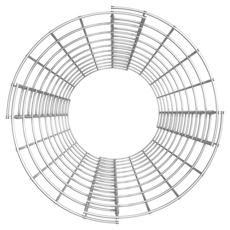vidaXL 3 db kör alakú horganyzott acél gabion magaságyás Ø30 x 100 cm