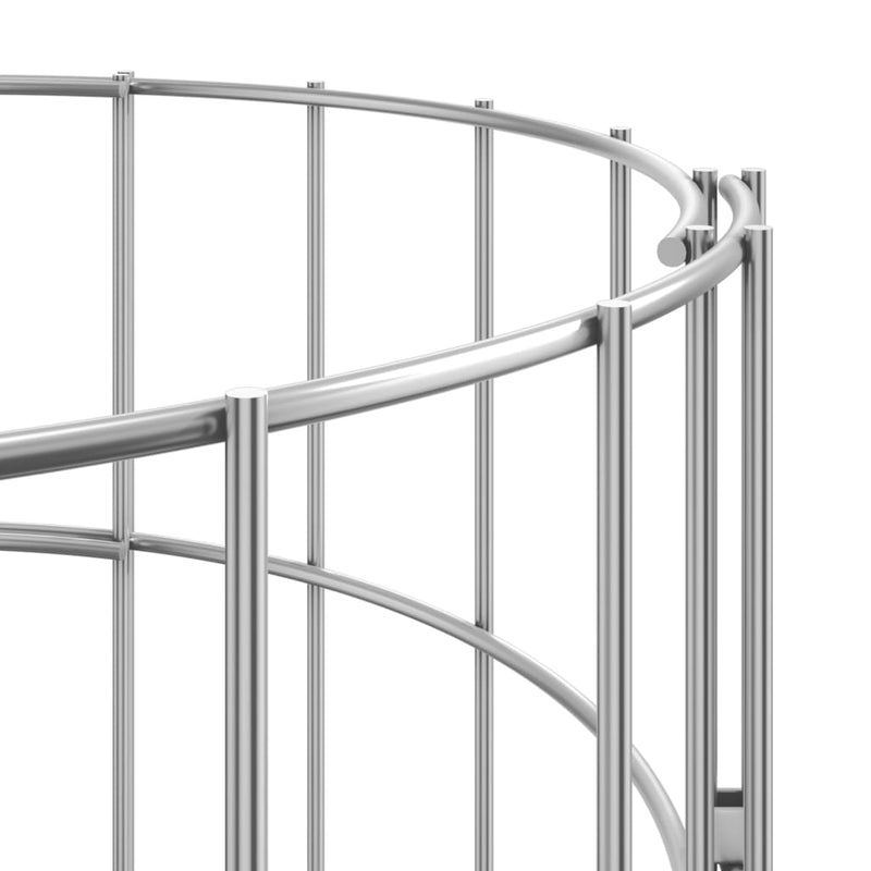 vidaXL 3 db kör alakú horganyzott acél gabion magaságyás Ø30 x 100 cm