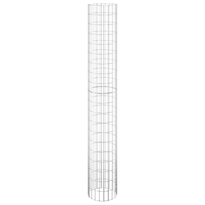 vidaXL 3 db kör alakú horganyzott acél gabion magaságyás Ø30 x 200 cm