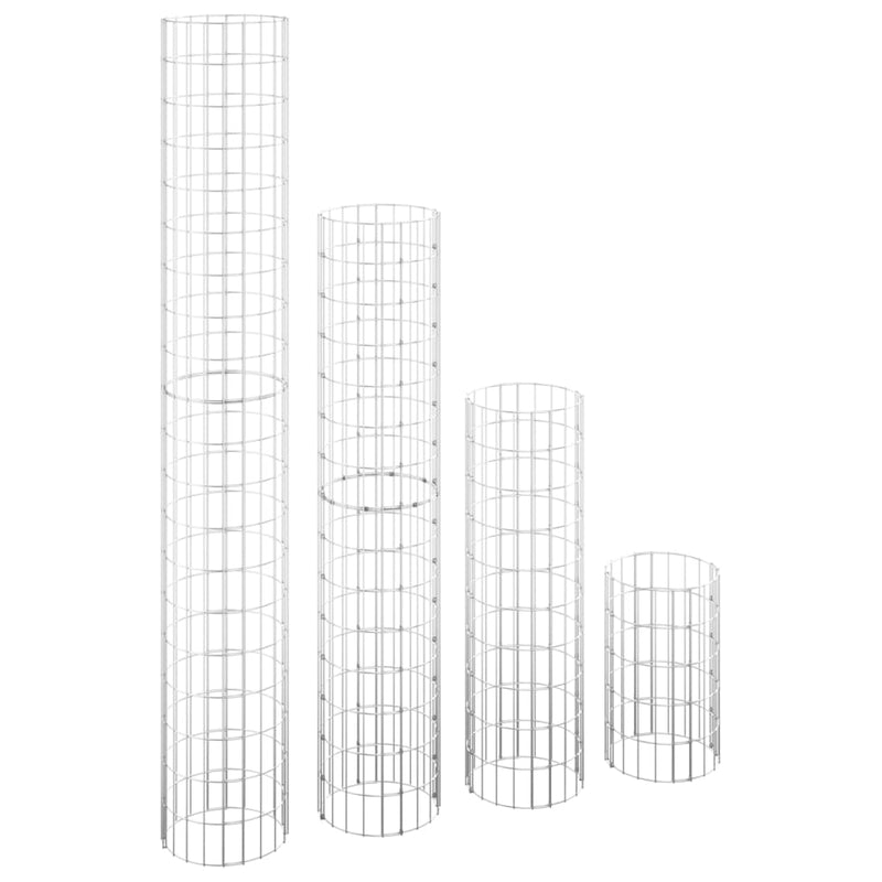 vidaXL 4 db kör alakú gabion magaságyás Ø30 x 50 / 100 / 150 / 200 cm