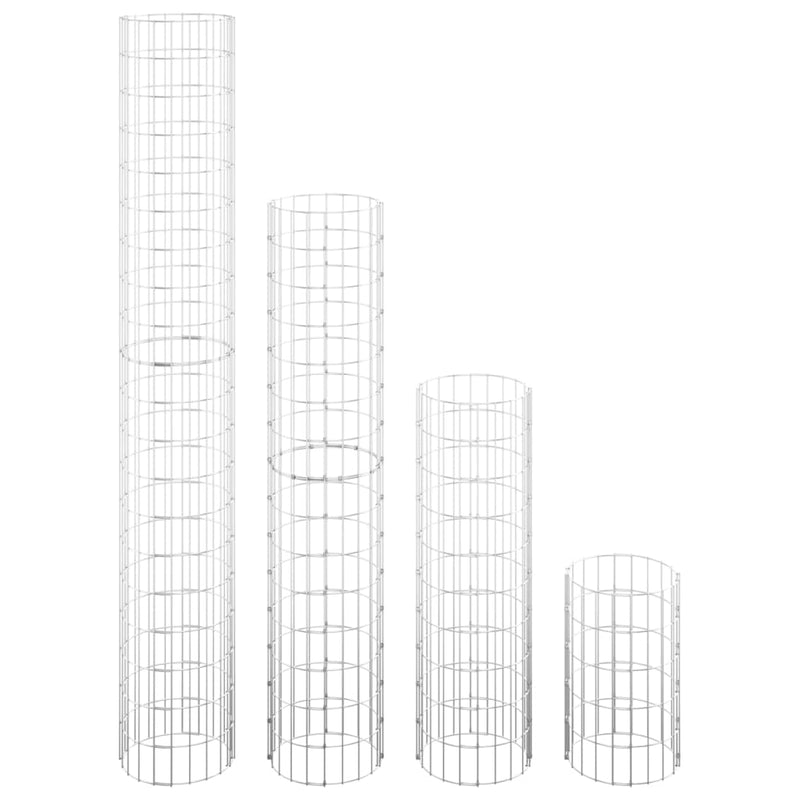 vidaXL 4 db kör alakú gabion magaságyás Ø30 x 50 / 100 / 150 / 200 cm