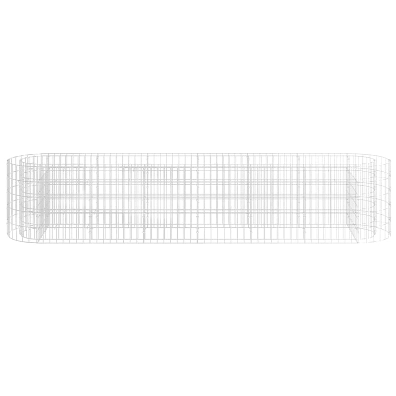 vidaXL horganyzott vas gabion magaságyás 260 x 50 x 50 cm
