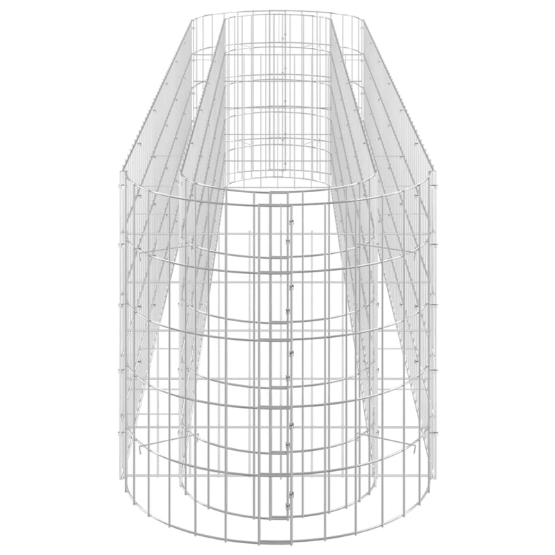 vidaXL horganyzott vas gabion magaságyás 260 x 50 x 50 cm