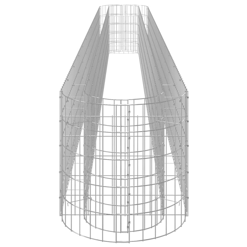 vidaXL horganyzott vas gabion magaságyás 470 x 50 x 50 cm